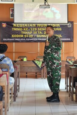 Dukung Kesejahteraan Masyarakat, Kodim 0730/Gunungkidul Gelar Kegiatan Non-Fisik TMMD Ke-129 Sengkuyung Tahap III Tahun 2026 di Umbulrejo