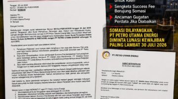 Lebih dari Rp7 Miliar Berhasil Diselamatkan Kuasa Hukum, PT Petro Utama Energi Disomasi atas Dugaan Wanprestasi Pembayaran Success Fee