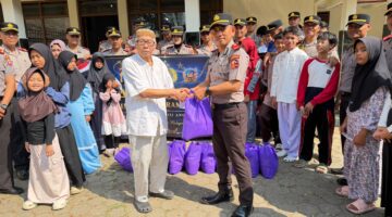 Siswa SIP Angkatan 56 TA 2026 Resimen Parakrama Pradhana Pengiriman Polda Jawa Tengah Gelar Bakti Sosial di Panti Asuhan Muslimin Sukabumi