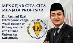 Mengejar Cita-Cita Menjadi Profesor, Dr Fachrul Razi ditetapkan menjadi Wakil Rektor di Universitas Kartamulia