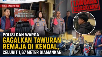 Polisi Gagalkan Rencana Tawuran Remaja di Kendal, Celurit 1,67 Meter Diamankan