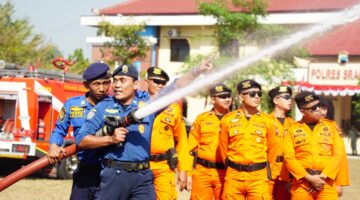 Cegah Karhutla, Polres Sragen Gelar Simulasi Terpadu Libatkan TNI, Damkar dan BPBD, Siagakan 5 Unit Kendaraan Pemadam