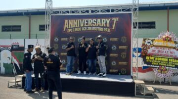 Ribuan Anggota Padati Anniversary ke-7 Lindu Aji Jolosutro DPC Pati, Kapolres Hingga Bupati Hadir