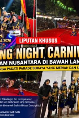 PANGGANG NIGHT CARNIVAL 2026, KETIKA LANGIT MALAM MENJADI PANGGUNG BESAR KREATIVITAS WARGA GUNUNGKIDUL SISI BARAT DAYA
