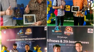 HUT SELEKTIF NEWS Ke 4 dan Hut BOSSMUDA NEWS Ke 2 Berikan Penghargaan kepada Tokoh-Tokoh Inspiratif Sumatera Utara