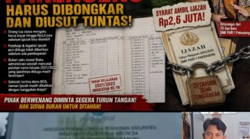 IJAZAH LULUSAN 2021/2022 DIDUGA MASIH TERTAHAN, SMK PGRI 1 PAKENJENG, HARUS DIBONGKAR, DIAUDIT, DAN DIUSUT TUNTAS!”