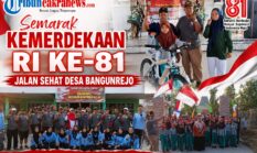 Semarak Kemerdekaan RI ke-81, Jalan Sehat Desa Bangunrejo Diikuti Sekitar 800 Warga