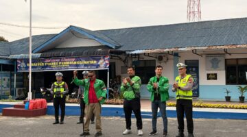 Gebrakan Baru Sehari Jabat Kasat Lantas Polresta Siantar AKP Simon E. Simatupang Gandeng Driver Grab Perkuat Budaya Tertib Berlalulintas