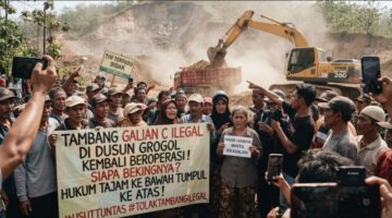 Tambang Galian C Diduga Ilegal di Kutorejo Mojokerto Kembali Beroperasi Pasca-Sidak, Warga: “Hukum Milik yang Beruang”