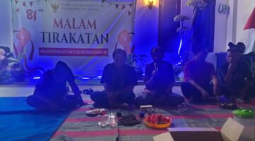 Warga RT.08 RW.04 Perum Karangsari Karangrau Sokaraja Gelar Acara Malam Tirakatan HUT RI Ke.81 Secara Meriah