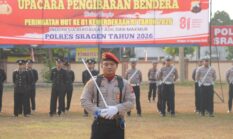 Polres Sragen Selenggarakan Upacara HUT Ke-81 RI, Teguhkan Semangat Indonesia Berdaulat, Adil dan Makmur