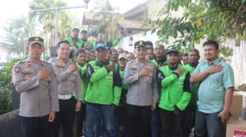 Sambangi Ojek Online, Kapolres Semarang ajak dialog Kamtibmas.