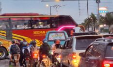 Pool Bus Langgar Perwal Sebabkan Kemacetan di SM Raja