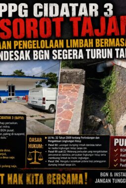 SPPG Cidatar 3 Disorot Tajam, Dugaan Pengelolaan Limbah Bermasalah, Mendesak BGN Segera Turun Tangan