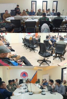Danrem 072/Pamungkas Hadiri Rakor Penanganan Bantuan Gempa NTT di BPBD DIY