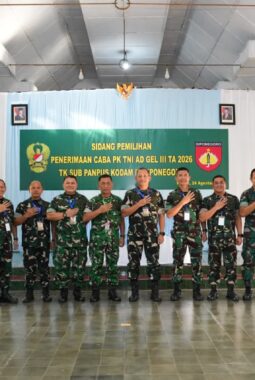 Pangdam IV/Diponegoro Pimpin Sub Panpus Caba PK TNI AD Gelombang III TA 2026
