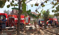 Kandang Sapi Terbakar, Polisi Bergerak Cepat Evakuasi Ternak di Ngrampal