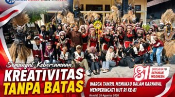 Warga Desa Korowelangkulon Tampil Memukau Dalam karnaval Memperingati HUT RI Ke-81