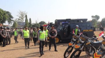 Kapolres Sragen Cek Kesiapan Anggota Hadapi Situasi Kontingensi