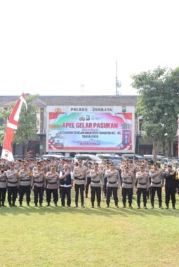 Apel Gelar Pasukan Pengamanan Muktamar NU ke-35 Digelar di Jombang