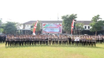 Apel Gelar Pasukan Pengamanan Muktamar NU ke-35 Digelar di Jombang