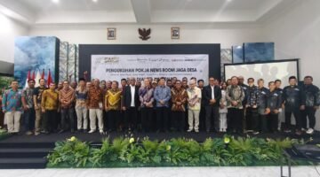 Pengukuhan Pokja Newsroom Jaga Desa : SMSI Tunjukkan Dunia Jakarta Tetap Kondusif