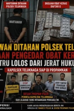Wartawan Ditahan, Dugaan Pengedar Obat Keras Justru Lolos dari Jerat Hukum. Kapolsek Teluknaga Siap di Propamkam