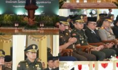 Kasrem 072/Pamungkas Hadiri Pelantikan Pejabat Pemda DIY