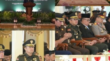 Kasrem 072/Pamungkas Hadiri Pelantikan Pejabat Pemda DIY