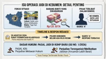 Isu Operasi Judi di Kebumen Jadi Sorotan: Polres Belum Rilis Resmi, Kades “A” Minta Waktu