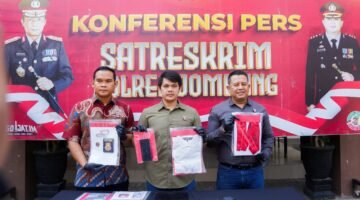 Satreskrim Polres Jombang Ringkus Pelaku Love Scamming di Lampung