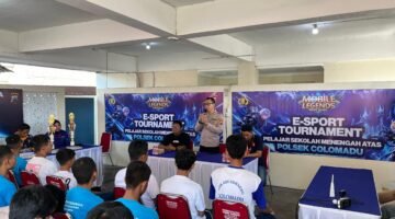 Mabar Naik Kelas! Polsek Colomadu Gelar Turnamen Esport, Pelajar Diajak Jauhi Hoaks dan Judi Online