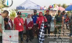Rangkaian Penutup Kegiatan HUT RI Ke-81 Kelurahan Pasir Kidul Purwokerto Barat Gelar Jalan Sehat Bersama Warga.