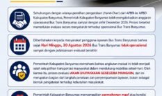 Dampak Peralihan Pengelolaan ke APBD, Operasional Trans Banyumas Dihentikan Sementara Mulai 30 Agustus 2026