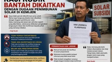 Kaji Kodir Bantah Dikaitkan dengan Dugaan Penimbunan Solar di Kemijen