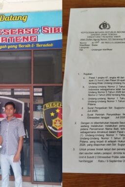 Sugiyono Penuhi Klarifikasi Ditressiber Polda Jateng, Bawa Dua Saksi Terkait Dugaan Pencemaran Nama Baik via Facebook