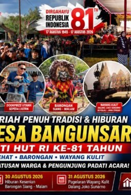 Tiga Hari Penuh Tradisi dan Hiburan, Merti Desa Bangunsari Meriahkan HUT RI ke-81 hingga Dongkrak UMKM Warga