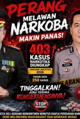 403 Kasus Narkoba Dibongkar, Polresta Deli Serdang Tegaskan Tak Ada Ampun bagi Pengedar