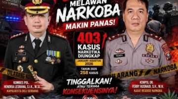 403 Kasus Narkoba Dibongkar, Polresta Deli Serdang Tegaskan Tak Ada Ampun bagi Pengedar