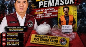 Dugaan Jaringan Sabu dalam Keluarga Terbongkar, Polisi Sita 153 Gram di Pantai Labu