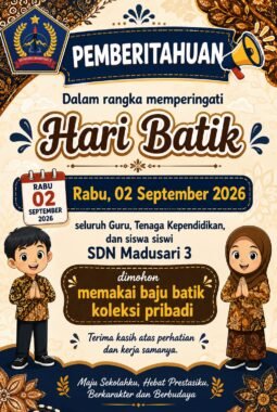 Tiap Tanggal 2 Seluruh ASN BUMN dan Siswa se-Kabupaten Sleman Wajib Pakai Busana Batik