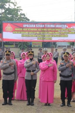 Kapolres Sragen AKBP Dewiana Pimpin Sertijab 12 Pejabat Utama dan Kapolsek