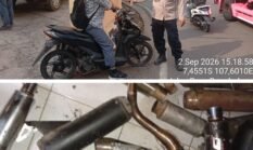 RAZIA KNALPOT BRONG KEMBALI MEREBAK! Polsek Bungbulang Mulai Sasar Pengendara Bandel di Bungbulang 