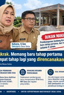 Pemdes Soka Tegaskan Gedung Kesenian Rp256 Juta Bukan Mangkrak: Baru Tahap Pertama, Masih Ada Empat Tahap