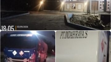 “Gudang Diduga Milik ‘SRDM’ Disorot: Puluhan Truk, Tangki Berlabel PT Indah Raya Santosa, Asal Solar Dipertanyakan”