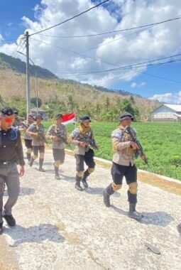 Jalan Juang Divhubinter Polri 2026 Digelar di Bantul, 150 Peserta Jalani Long March hingga Pembaretan