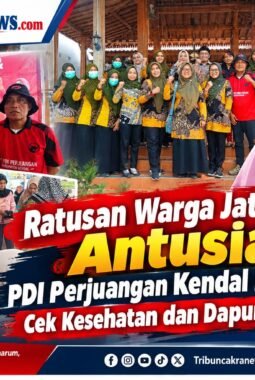 Ratusan Warga Jatipurwo Antusias, PDI Perjuangan Kendal Hadirkan Cek Kesehatan dan Dapur Marhaen