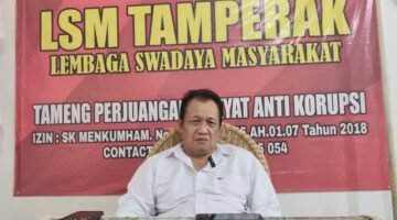 LSM Tamperak. Penarikan Surat Dukungan Sebelum Terbit SPPBJ. PPK Harus Batalkan Pemenang Lelang.