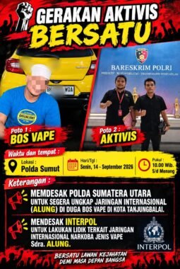 DARAH BIRU MASA DEPAN TERANCAM: GAB Desak Polda Sumut dan Interpol Libas Jaringan Internasional Vape “Getar” di Tanjungbalai
