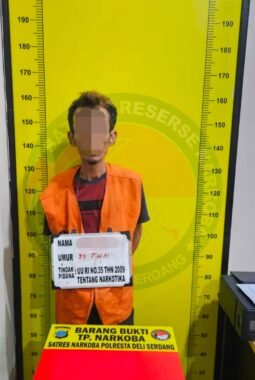 Satresnarkoba Polresta Deli Serdang Berhasil Amankan Seorang Pria dan Sita 4,32 Gram Shabu